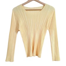 PLEATS PLEASE - Yellow Women's Cutsew