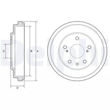 Tambour de frein Fiat SEDICI