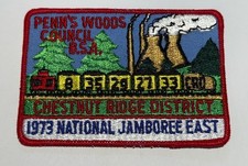 1973 National Jamboree Penn's Woods Council   JSP JCP Boy Scout FD1