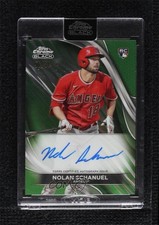 2024 Topps Chrome Black Green Refractor /99 Nolan Schanuel #CBA-NS Auto 5e4