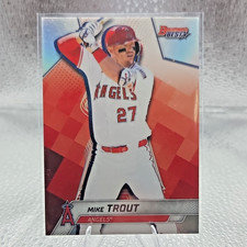 2025 Bowman's Best Mike Trout #26 Los Angeles Angels Refractor Baseball Card
