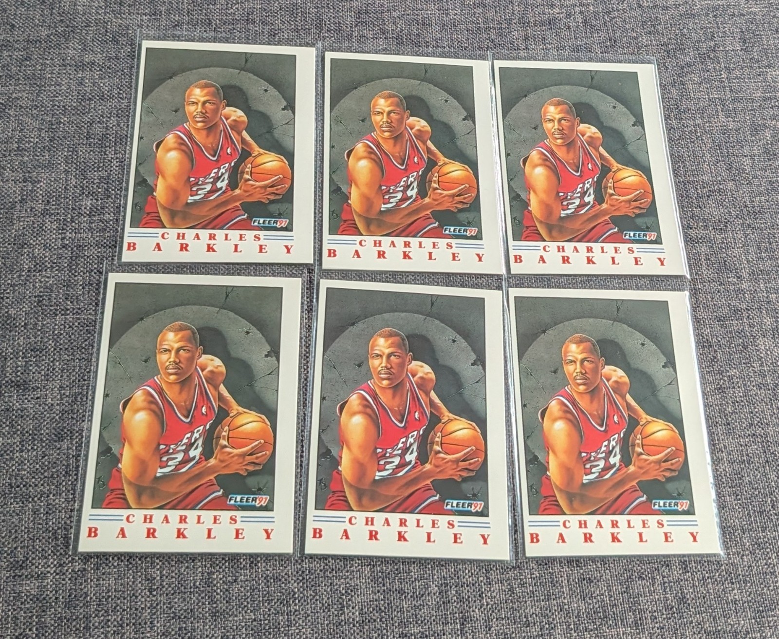 1991-92 Fleer Pro-Visions Barkley Ewing Robinson Malone HOF Dream Team