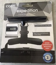 Coby Expedition Digital Luggage Scale , 110 lbs 50 kg steel hook, NIP