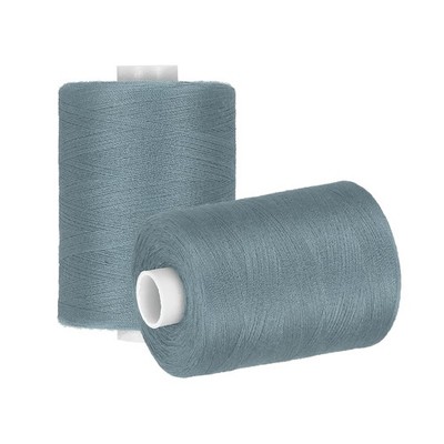 2 Spool Sewing Thread, Gray #334 for Sewing Hand, 1000 Yards/Spool