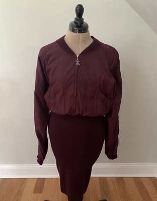 Opening Ceremony Bomber Jacket Sweater Dress Women's Size Large