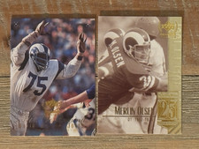1999 Upper Deck Century Legends Deacon Jones #119 and Merlin Olsen #25 LA Rams