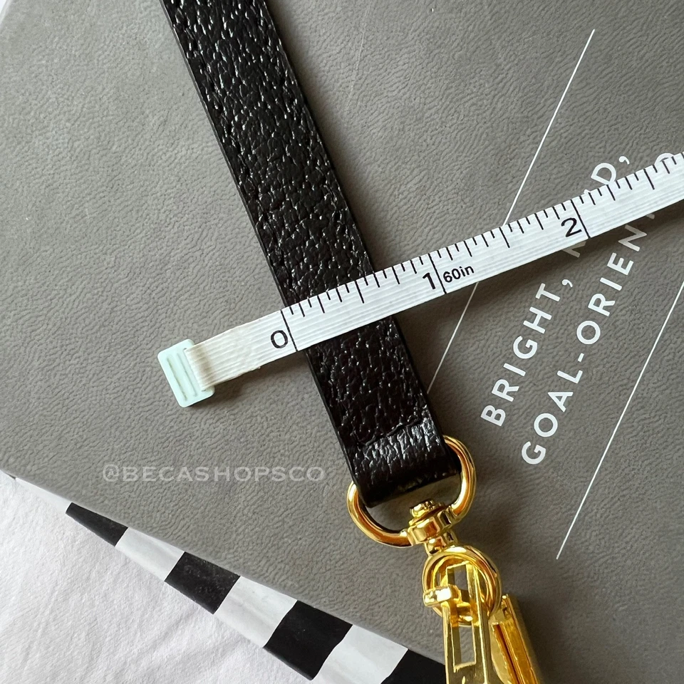 Bandolera de cuero genuino negra de repuesto para bolso Gucci Foto 4 de 4