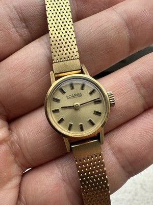 Roamer Damen Armbanduhr Swiss Made Handaufzug Metall Gold Ref 1828461