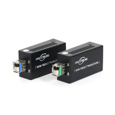Gigabit Fiber to Ethernet Media Converter Kit, LC Single Mode, Up to 20km Fib...
