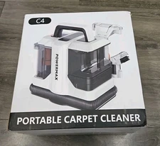 Allitopd White Portable Carpet Cleaner- Compact, Powerful, and Convenient