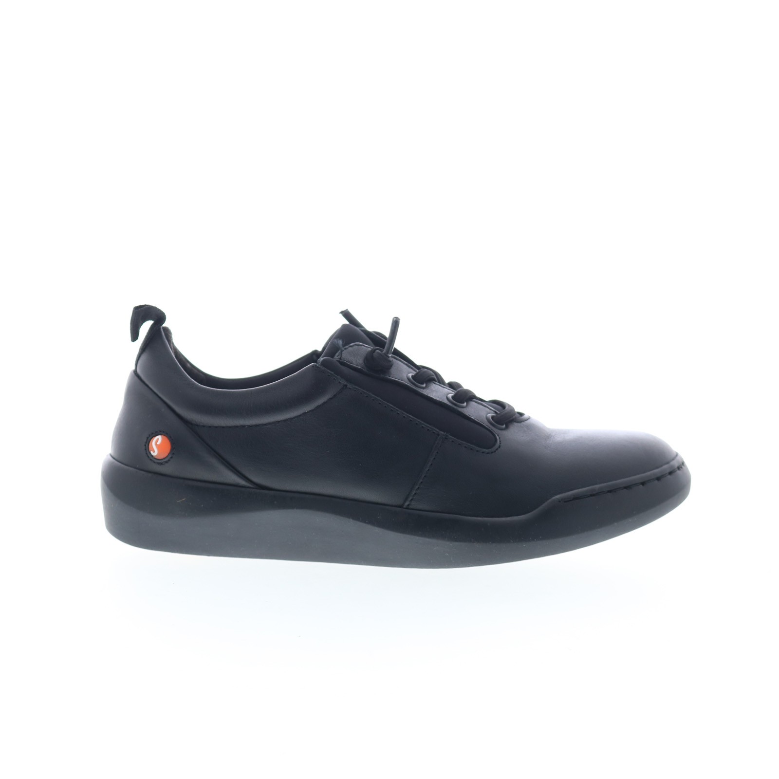 Softinos Bann BANN730SOF-000 Womens Black Leather Lifestyle Sneakers Shoes 37