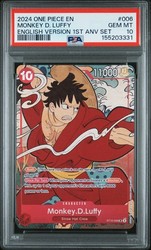 Monkey D. Luffy SR ST10-006 1st Anniversary Set One Piece TCG English