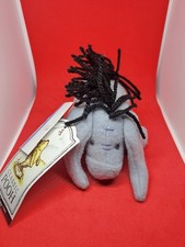 Classic Eeyore, Disney Store Mini Bean Bag Plush 7" Classic Pooh, NWT-Vintage