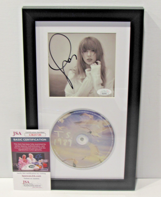 Taylor Swift Hand Signed AUTOGRAPHED CD TTPD Insert & 1989 Framed
