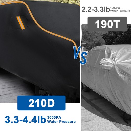 Thickened Car Cover CUSTOM FIT 4 Door Jeep Wrangler JK JL Rain Snow Waterproof - Foto 4 di 13