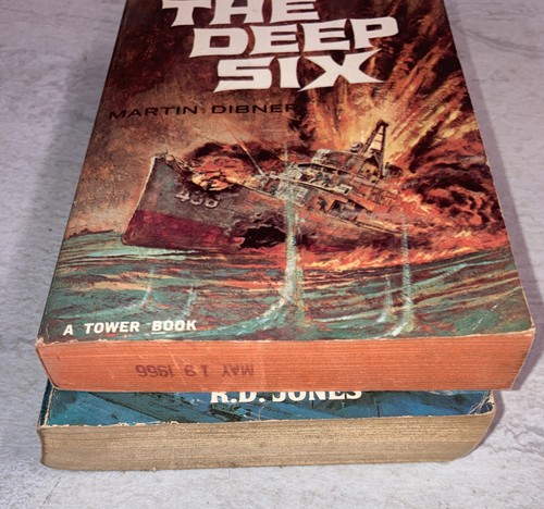 Vintage Tower Books The Fenris Option RD Jones The Deep Six Martin Dibner - Imagen 4 de 8