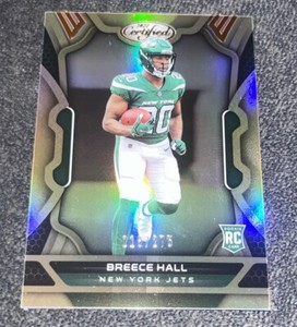 2022 Panini Certified Rookie Mirror Bronze Holo  #107 Breece Hall #216/275 Jets