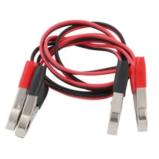1 Pair 5A Alligator Clip Double Wire Battery Test Booster Jumper Cable 1.5M Long