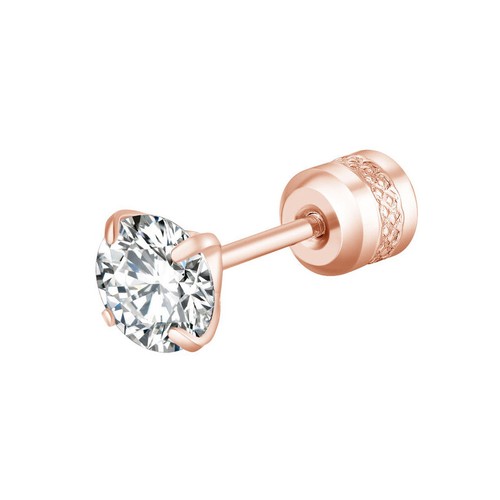 Ear Jewelry Cubic Zircon Stud Earring Ear Studs Screw Back Gold Silver Elegant - Picture 22 of 31
