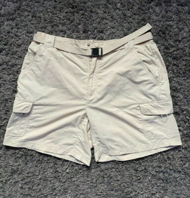outdoor fishing field and stream cargo shorts Field Stream Mens Nylon Cargo Shorts Quick Dry khaki Belted