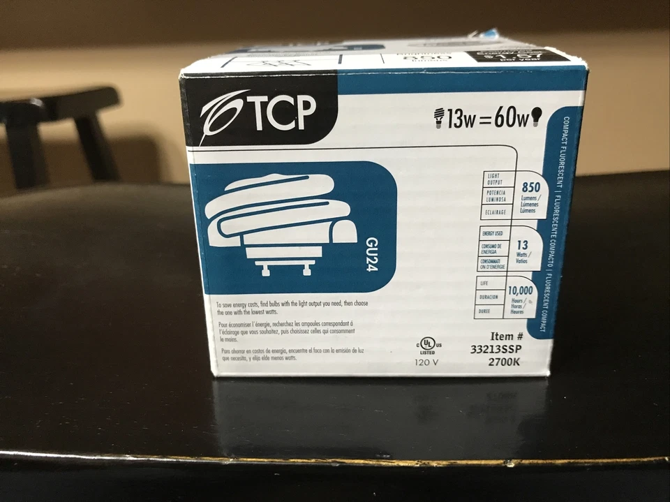 TCP Bulb (33213SSP) 13W - 120V - 850 Lumens - 10,000 Hours - GU24 (NEW) - Image 2 of 4