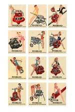 1:25 G scale model Rigid Tools garage auto shop pin up posters signs