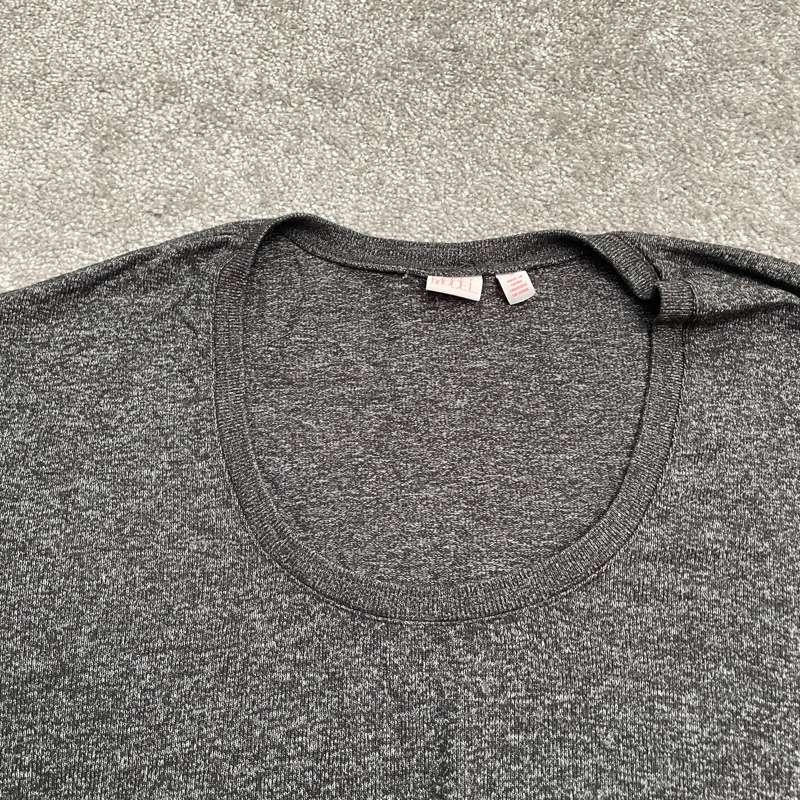 Make + Model Basic T-Shirt Womens Medium Dark Gra… - image 3