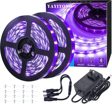 40 Foot Led Black Light Strip Kit, 720 Units Led, 12V Flexible Blacklight Fix...