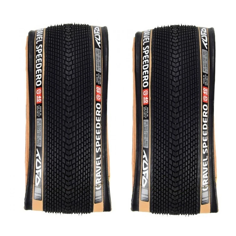 2x Neumáticos Tufo Speedero Tanwall 700 x 40 Tubeless Hechos en la UE - Bicicleta Gravel Beige Foto 3 de 4