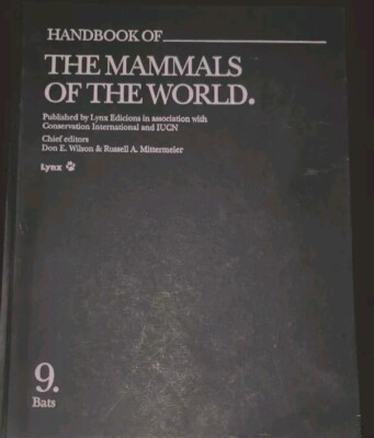 HANDBOOK Of The Mamals Of The World Volume 9 Bats