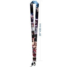 new Lot 10 pcs Anime Lanyard Mobile Phone ID Card KeyChain Holder party gifts