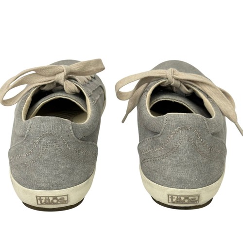 Taos Women's Star Sneakers Grey Wash Canvas Lace Up Casual Size US 9.5 - Picture 5 of 11