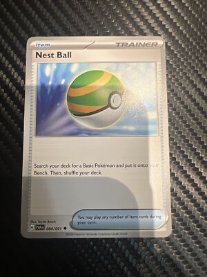 Nestball 084/091 Trainer Item Support Paf Paldea Fates Pokemon Pokémo  Near Mint