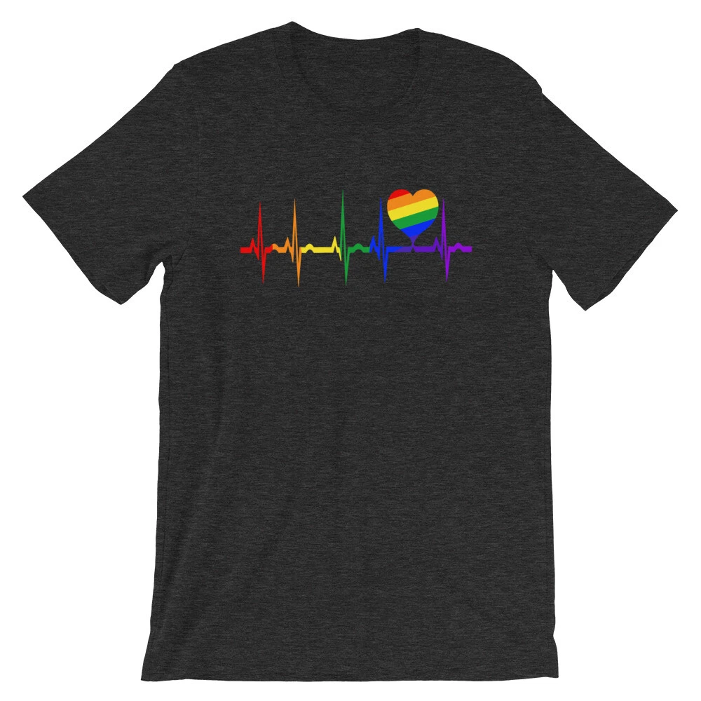 Gay Pride LGBTQ Rainbow Clothing Heart T-shirt, LGBTQ Gifts, LGBT Pride Shirts
