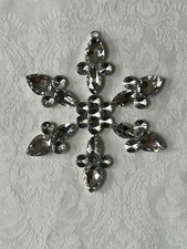 Mackenzie Childs Complements RHINESTONE Large 5.5" SNOWFLAKE ORNAMENT Qty 1 