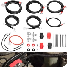 7.3 Diesel Battery Cables Kit for 1999-2003 Ford F250/F350/Excursion 2/0 Starter