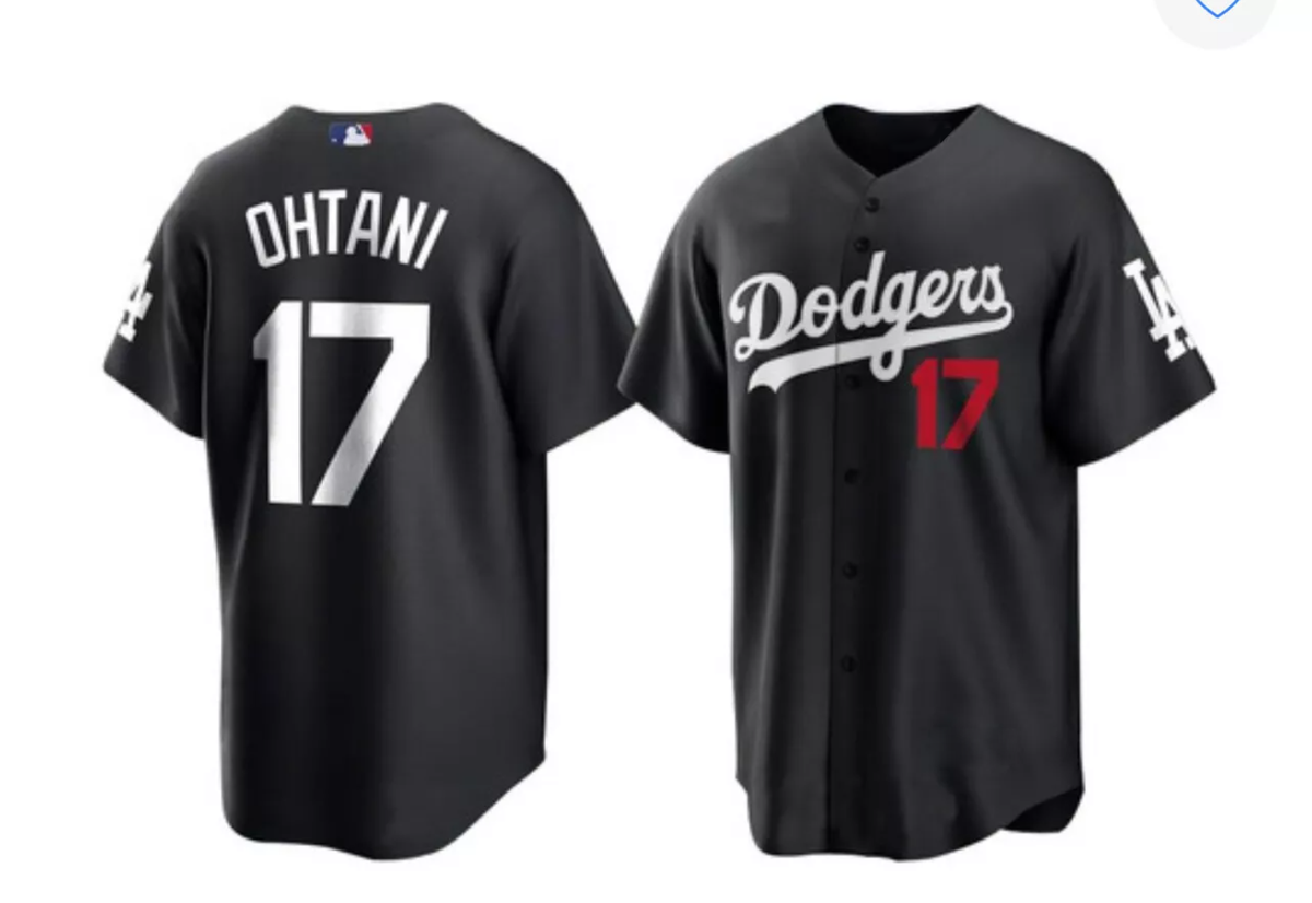 New!!! Dodgers Shohei Ohtani #17 Print Fanmade Black New!!! Dodgers Shohei Ohtani #17 Print Fanmade Black