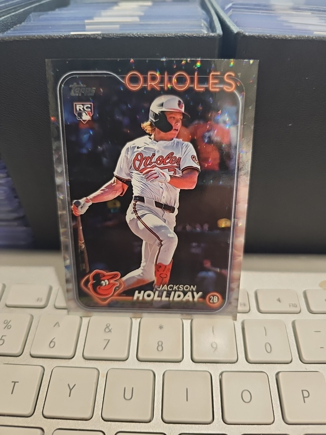 Jackson Holliday 2024 Topps Update RC US50 Silver Crackle Foilboard Orioles SSP
