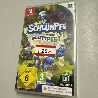 Die Schlümpfe   Mission Blattpest (Code in the Box) - Nintendo Switch (NEU&OVP)