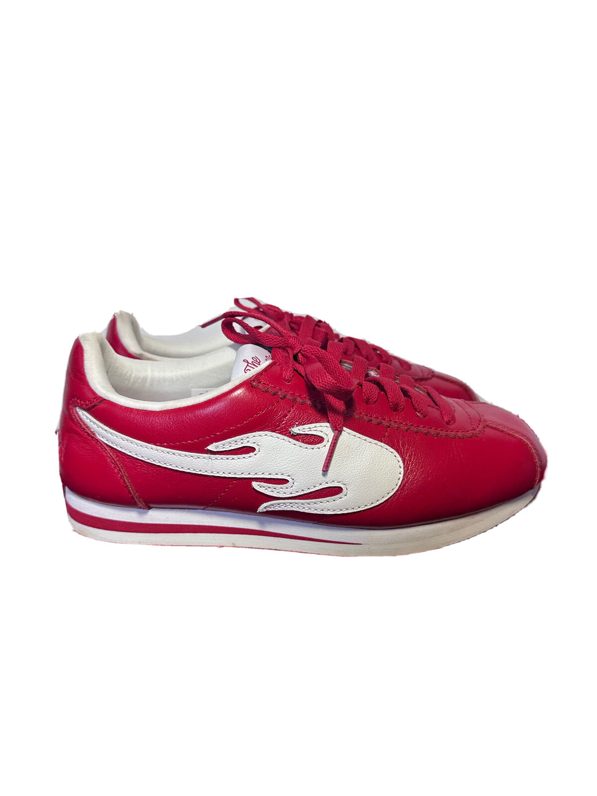 YG Mens 8 Red White The Flame Shoe 