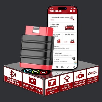 Thinkdiag mini Profi KFZ OBD2 Diagnosegerät Alle Systeme Bluetooth Codeleser DE