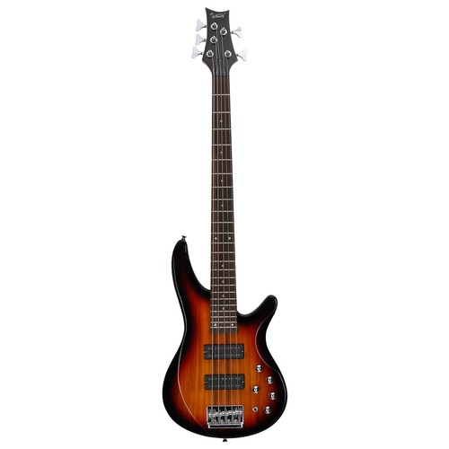 GIB 5-String Open Double Double Pickup Yellow Sour Fingerboard IB Bass Sunset - Picture 4 of 11