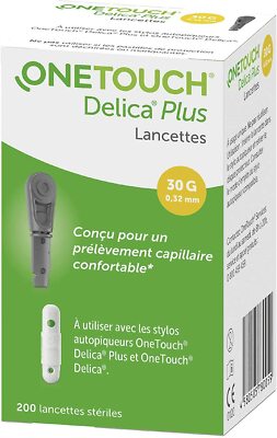 X3 One Touch Delica 200 Sterile Lancets 30g/ 0 32 Mm for sale 
