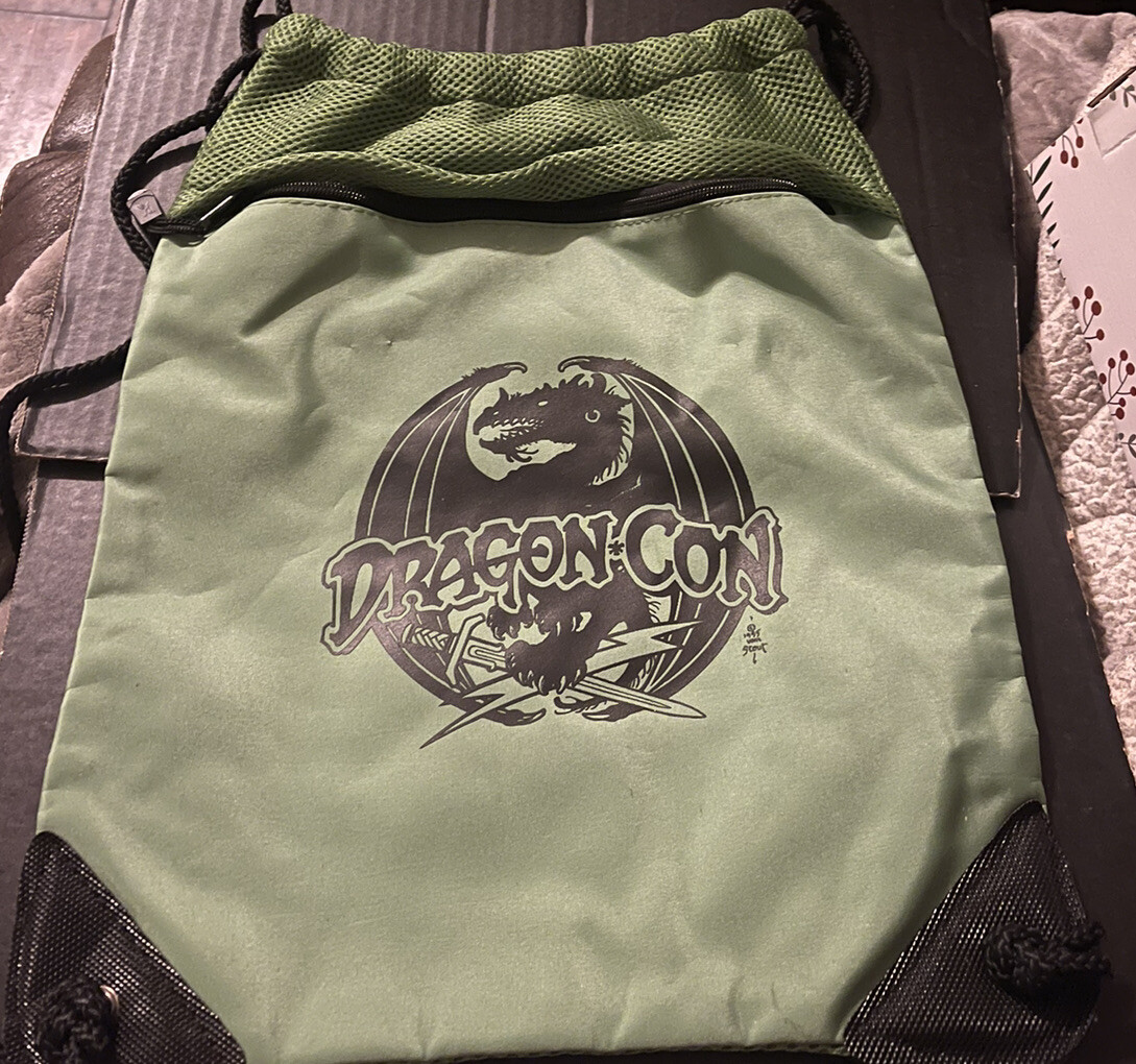 Drawstring Backpack Dragon.com String Bag Travel … - image 2