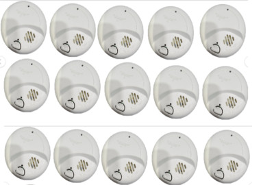 LOT OF 15 First 10 Alert 9120B AC Smoke Detector  Alarm AC Power  Battery Backup