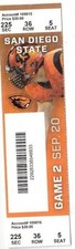 2014 OREGON STATE ST VS SAN DIEGO STATE TICKET STUB 9/20 COLLEGE FOOTBALL