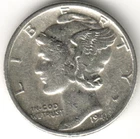 USA - 1941P - Mercury Dime - #810