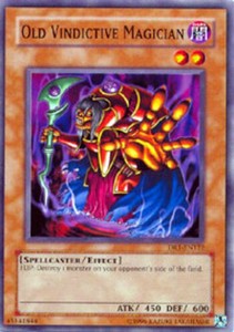 Old Vindictive Magician - DR1-EN122 - Common - Unlimited Edition x3 - Lightly Pl