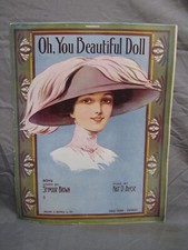 Antique 1900s "Oh, You Beautiful Doll" Sheet Music 286