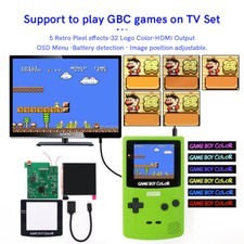 GBC GameBoy Color Q5 HDMI IPS Backlight LCD Screen Retro Pixel TV Output Mod